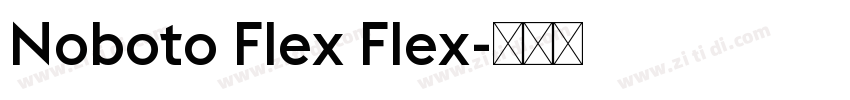 Noboto Flex Flex字体转换